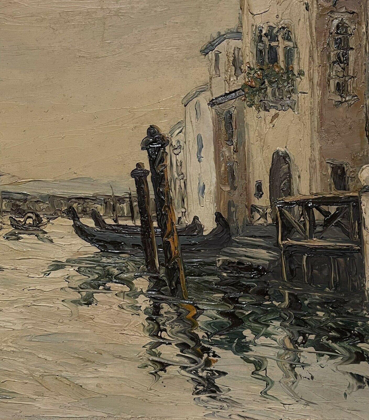 The Grand Canal Venice, Italian Post-Impressionist Mid 20th century Signed Oil 1