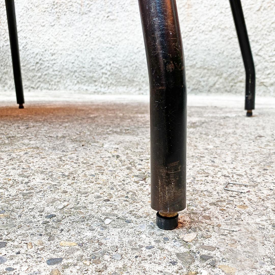 Italian Mid-Centrury Modern Metal and Wood Extendable Table, 1960s 8