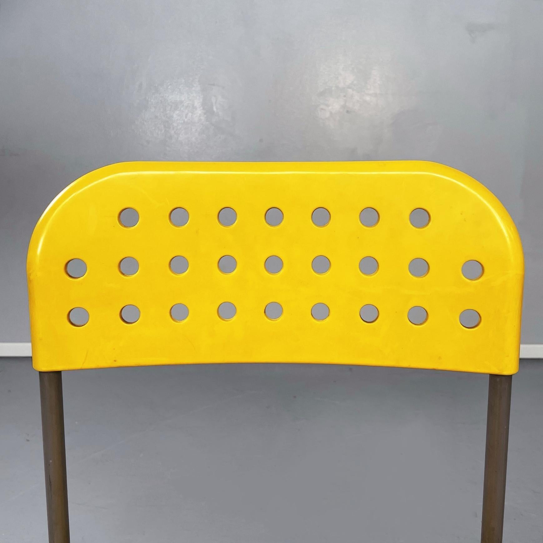 Italian Mid-Century Yellow Chair Box by Enzo Mari for Castelli, 1970s 4