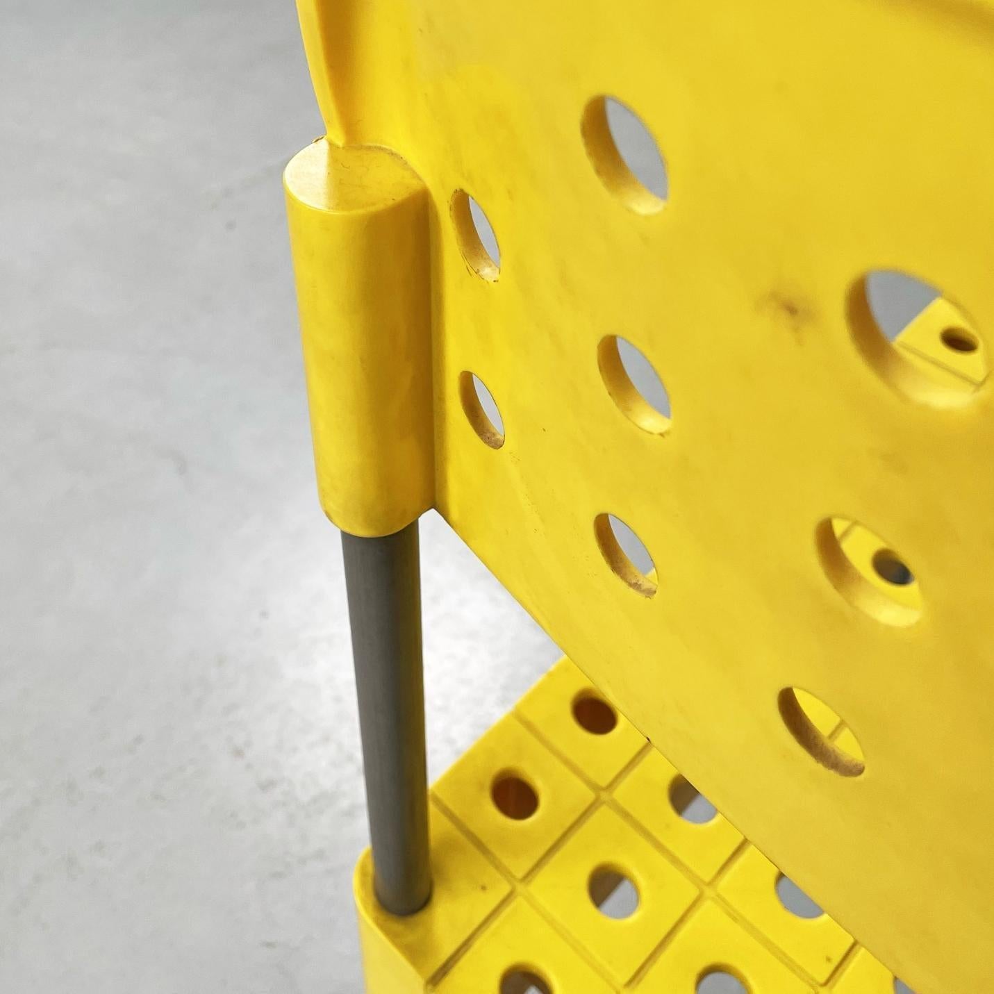 Italian Mid-Century Yellow Chair Box by Enzo Mari for Castelli, 1970s 6