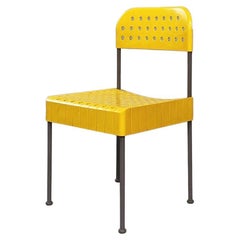 Italian Mid-Century Yellow Chair Box by Enzo Mari for Castelli, 1970s