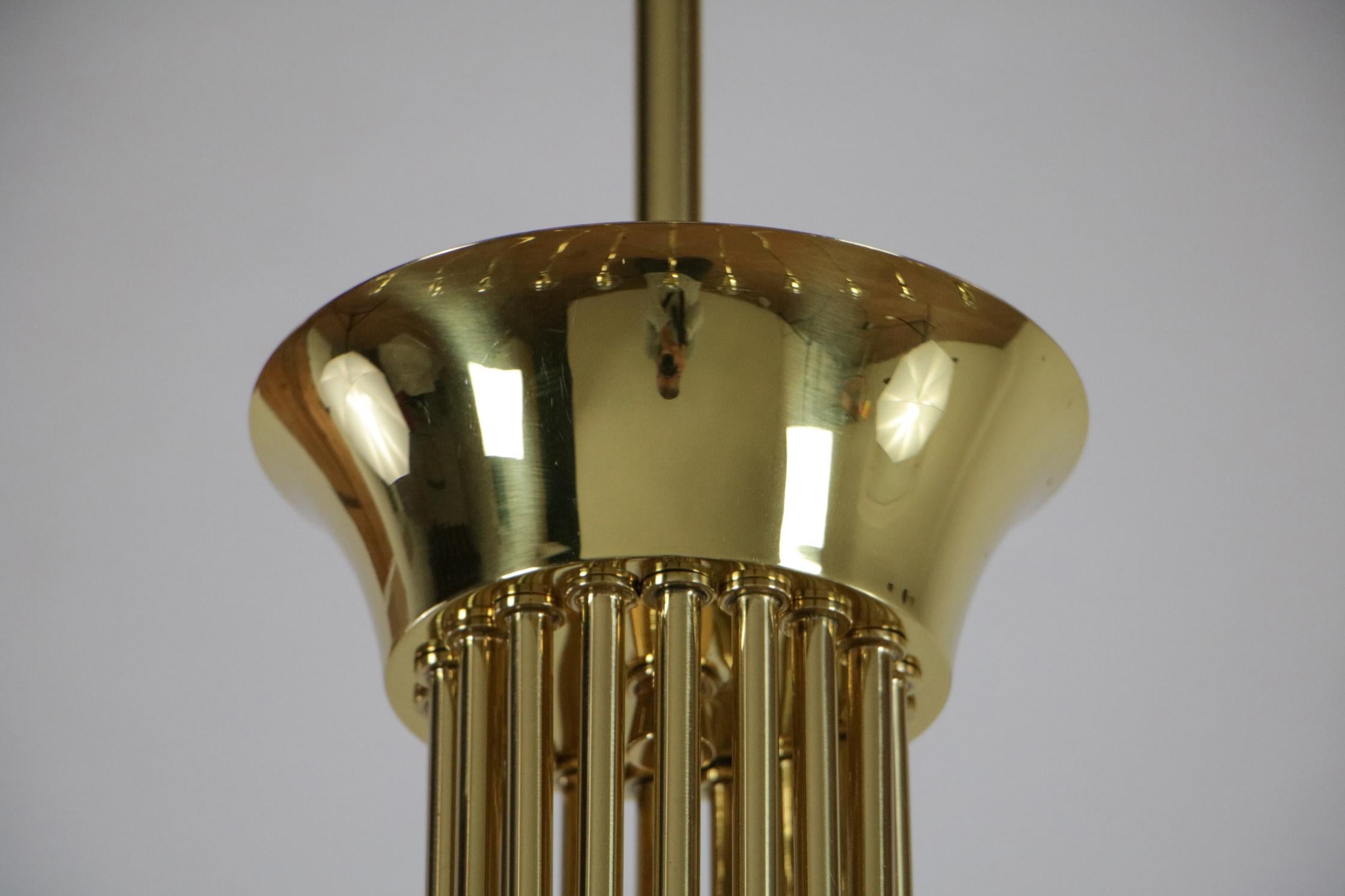 Italian Mid Century 18 lights chandelier by Angelo Lelii for Arredoluce For Sale 3