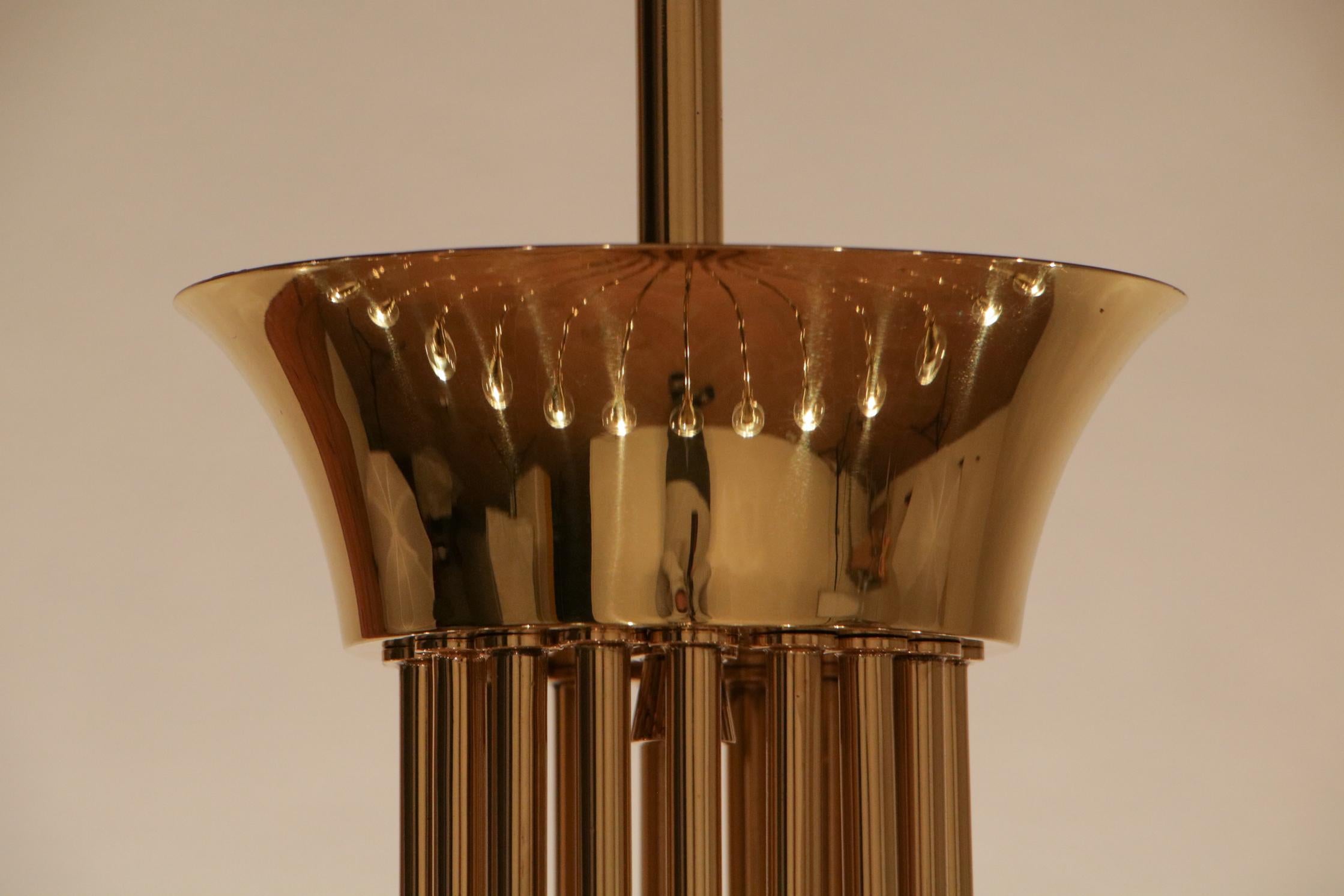 Italian Mid Century 18 lights chandelier by Angelo Lelii for Arredoluce For Sale 12