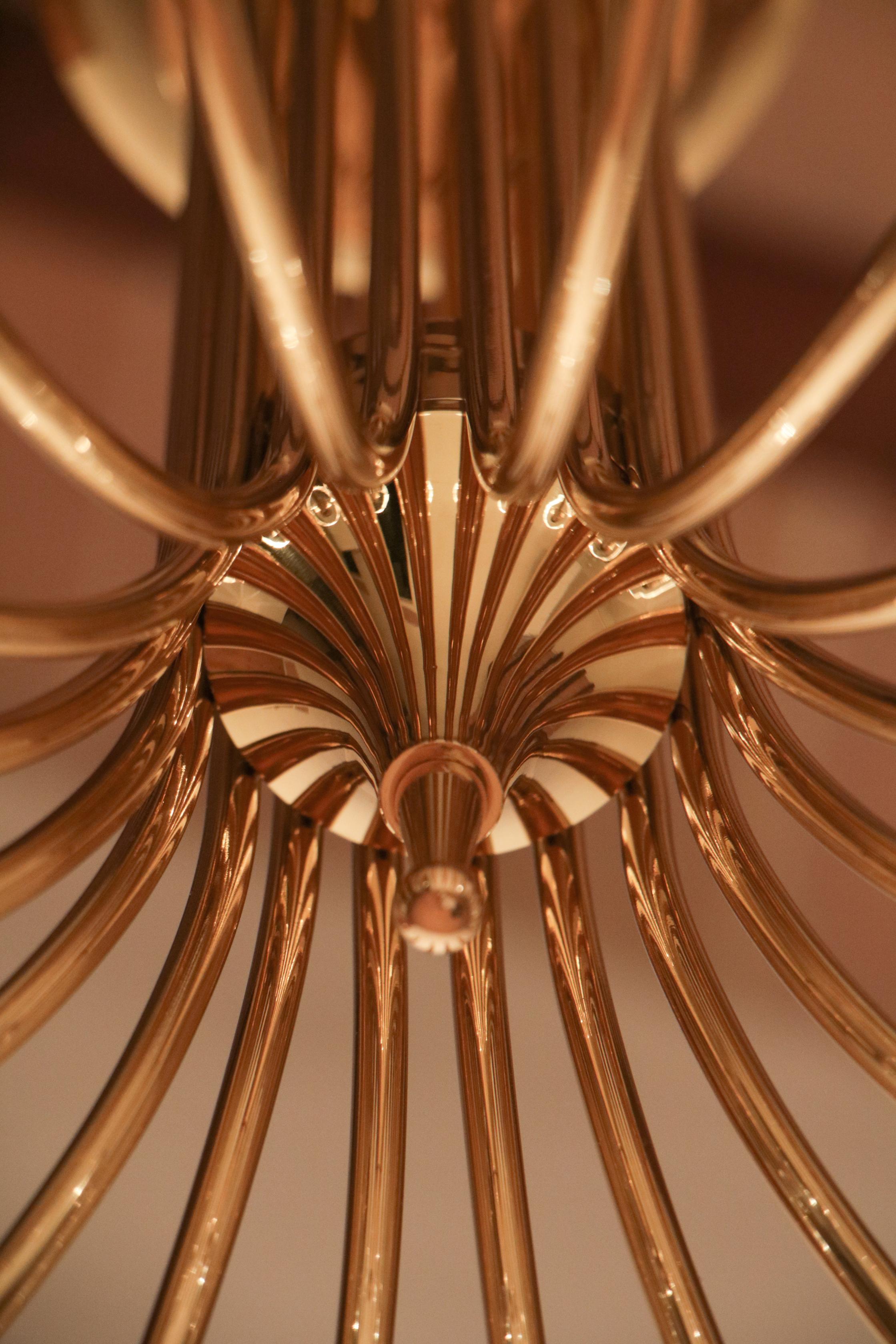 Mid-Century Modern Italian Mid Century 18 lights chandelier by Angelo Lelii for Arredoluce For Sale