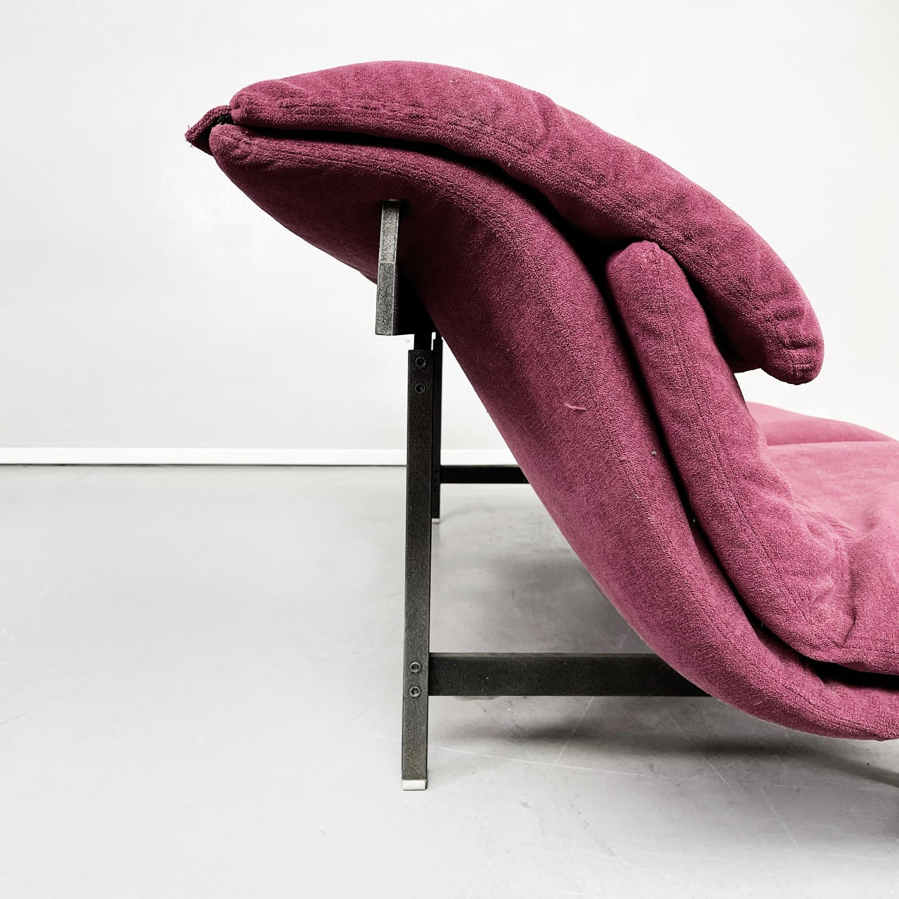 Canapé 3 Seater Wave de Giovanni Offredi pour Saporiti, style italien du milieu du siècle, 1970 en vente 5