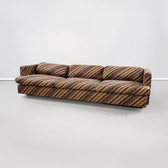 Italian Mid-Century 4-Piece Suite with Missoni Fabric by Saporiti Italia, 1980s