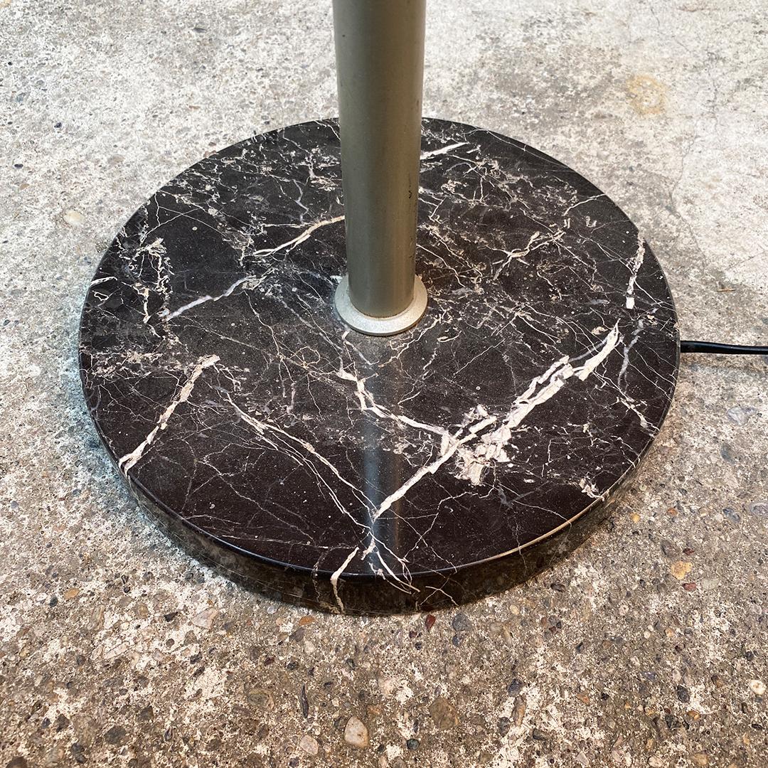 Italian Mid-Century Adjustable Floor Lamp with Marquinia Marble Base, 1960s For Sale 3