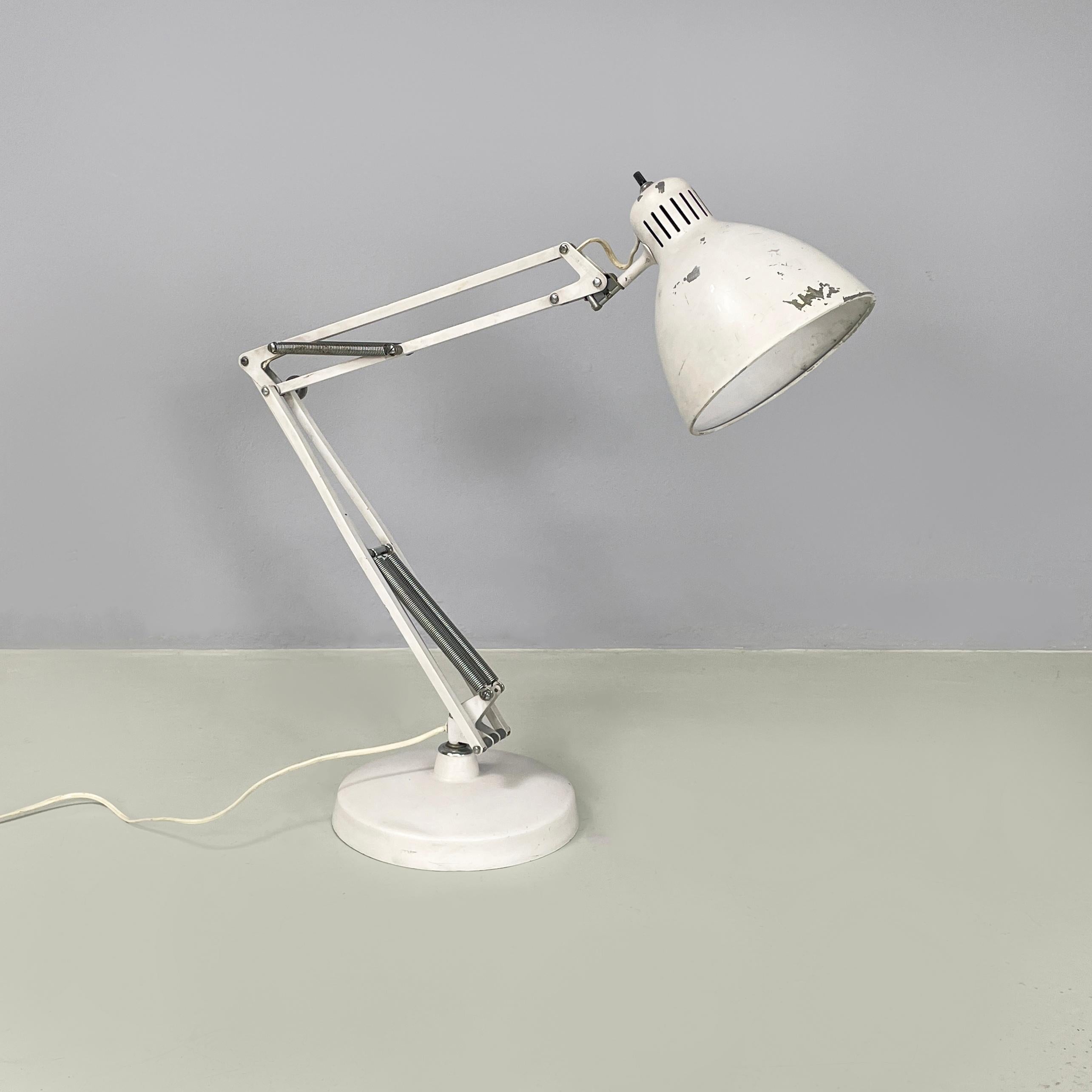 Mid-Century Modern Italian mid-century Adjustable table lamp Naska Loris by Jac Jacobsen Luxo 1950s For Sale