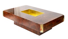 Italian Mid-Century ALVEO Coffee Cocktail Table, Willy Rizzo, circa 1970