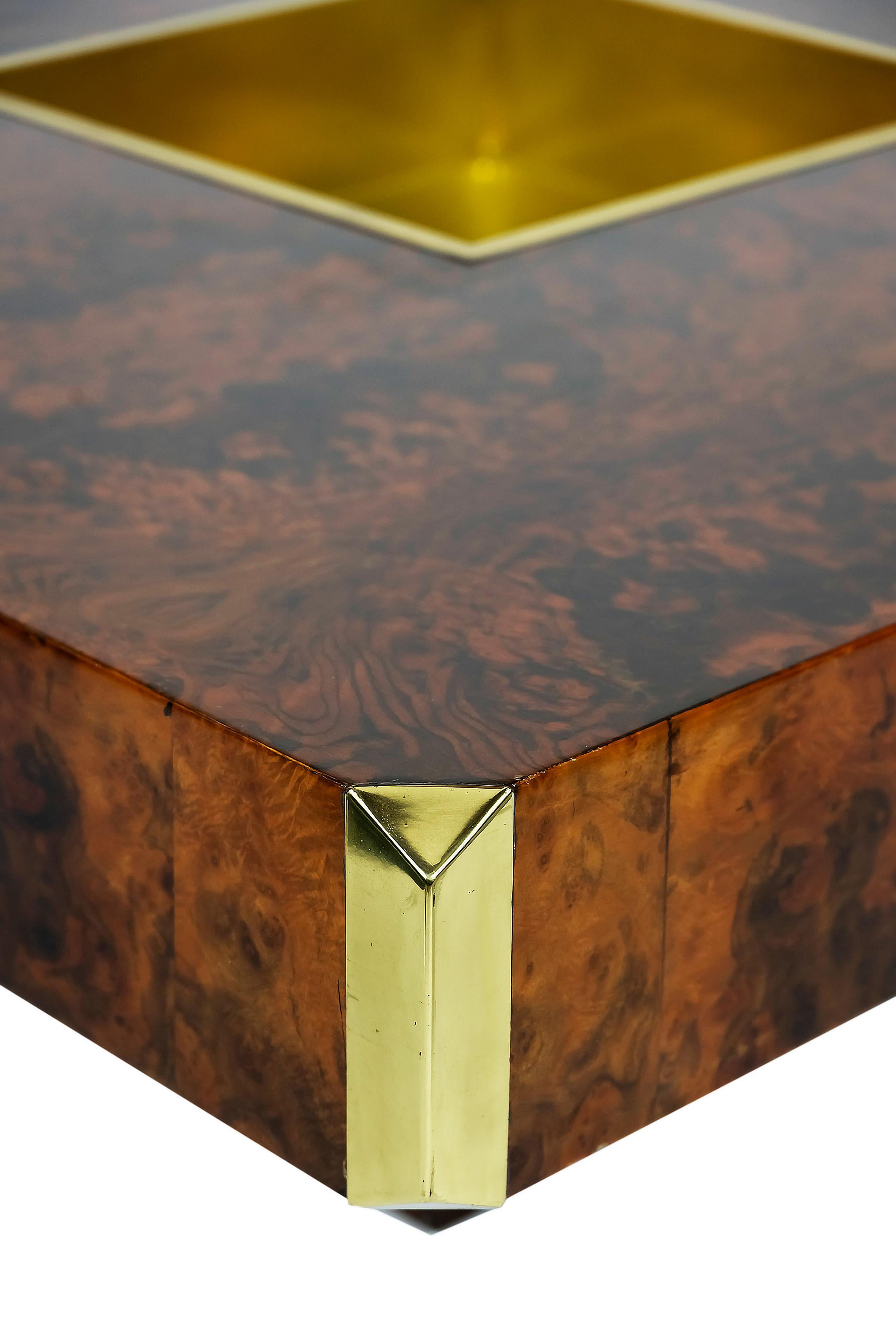 Table à cocktail ALVEO du milieu du siècle dernier, Willy Rizzo, circa 1970 Bon état - En vente à Vilnius, LT