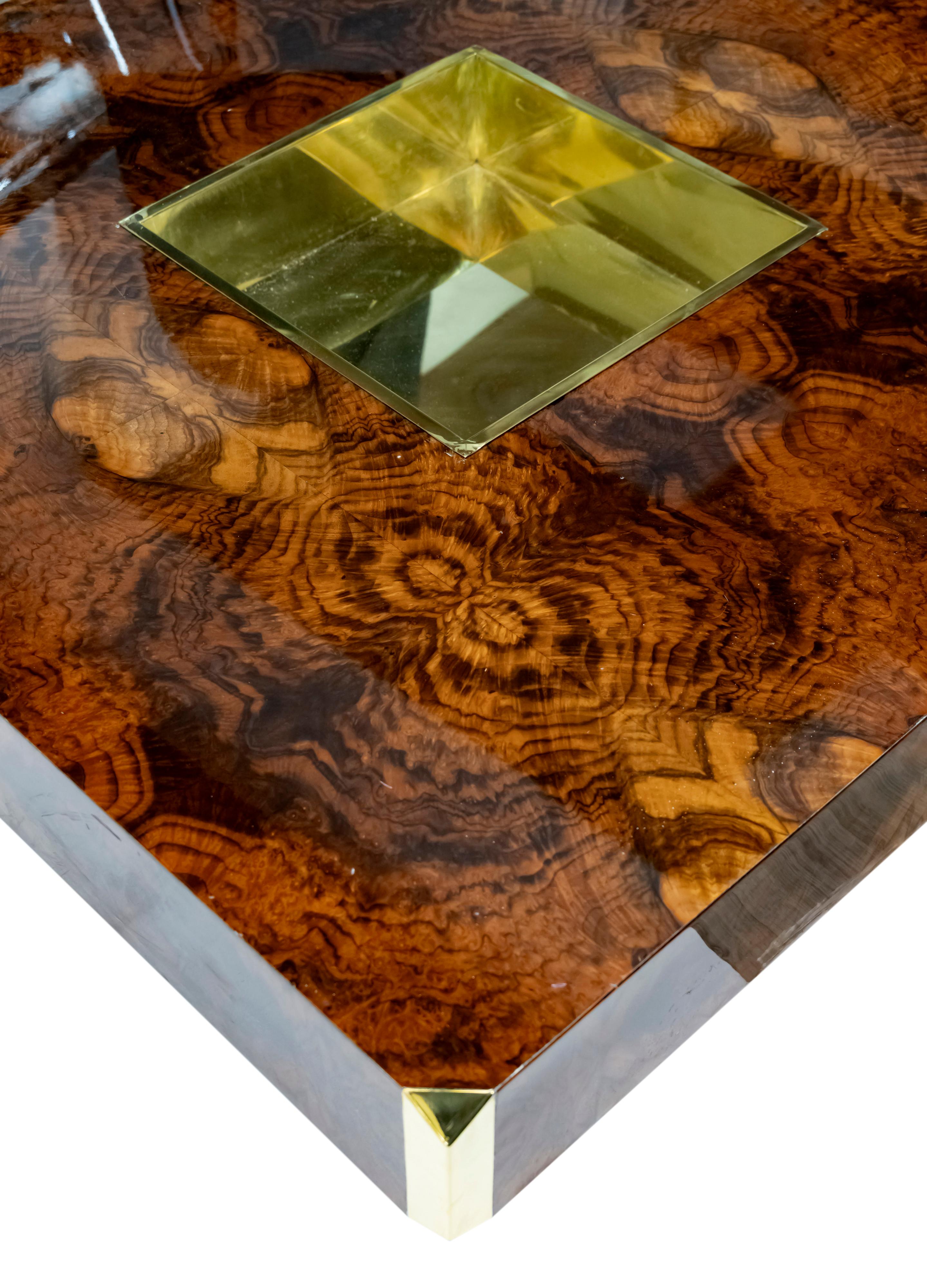 20ième siècle Table à cocktail ALVEO du milieu du siècle dernier, Willy Rizzo, circa 1970 en vente