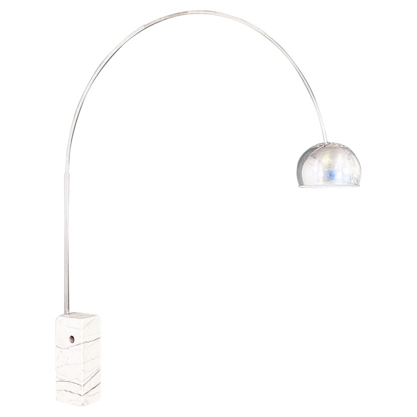 Italian mid-century Arco floor lamp by the Castiglioni brothers for Flos, 1962