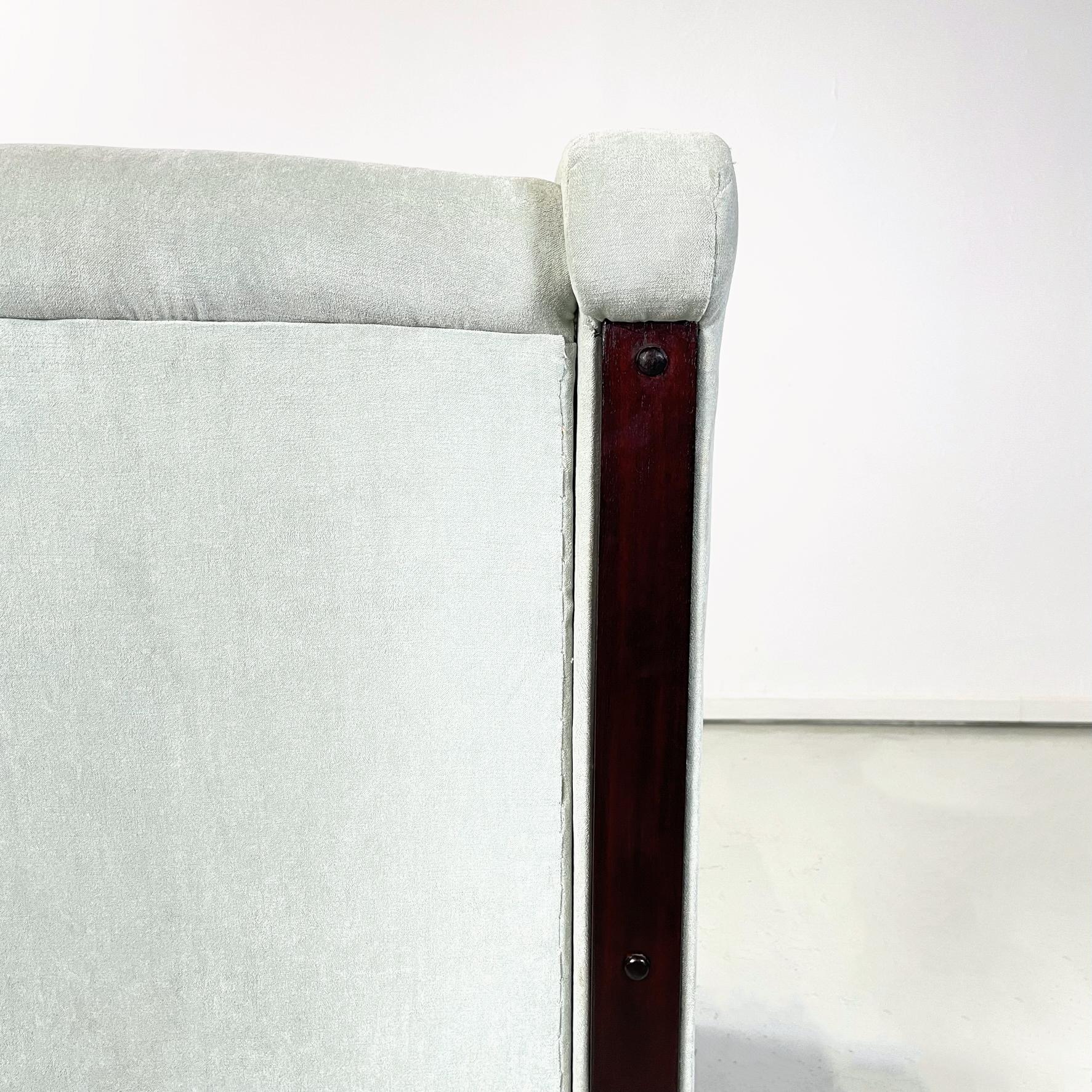 Italian Mid-Century Armchair in Light Grey Velvet by Tito Agnoli Mobilia, 1960s For Sale 5