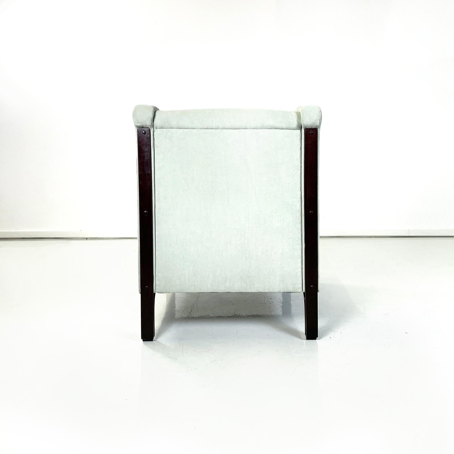 Mid-20th Century Italian Mid-Century Armchair in Light Grey Velvet by Tito Agnoli Mobilia, 1960s For Sale