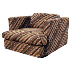 Italian Mid-Century Armchair with Missoni Fabric by Saporiti Italia, 1980s