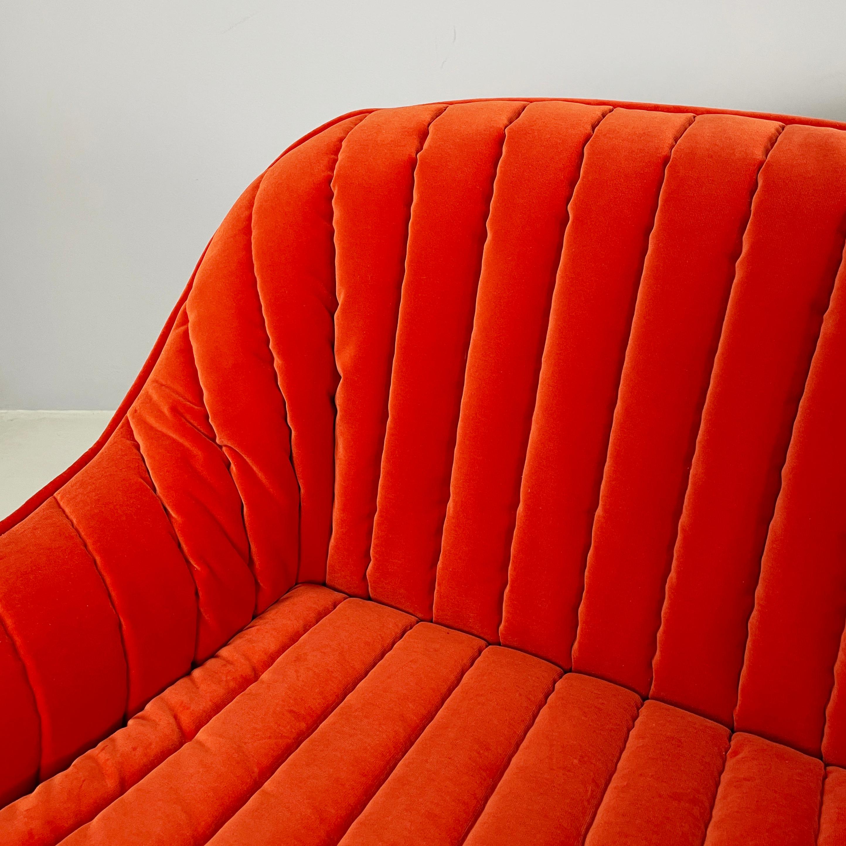 Velvet Italian mid-century Armchairs Ciprea by Afra and Tobia Scarpa for Cassina, 1960s For Sale