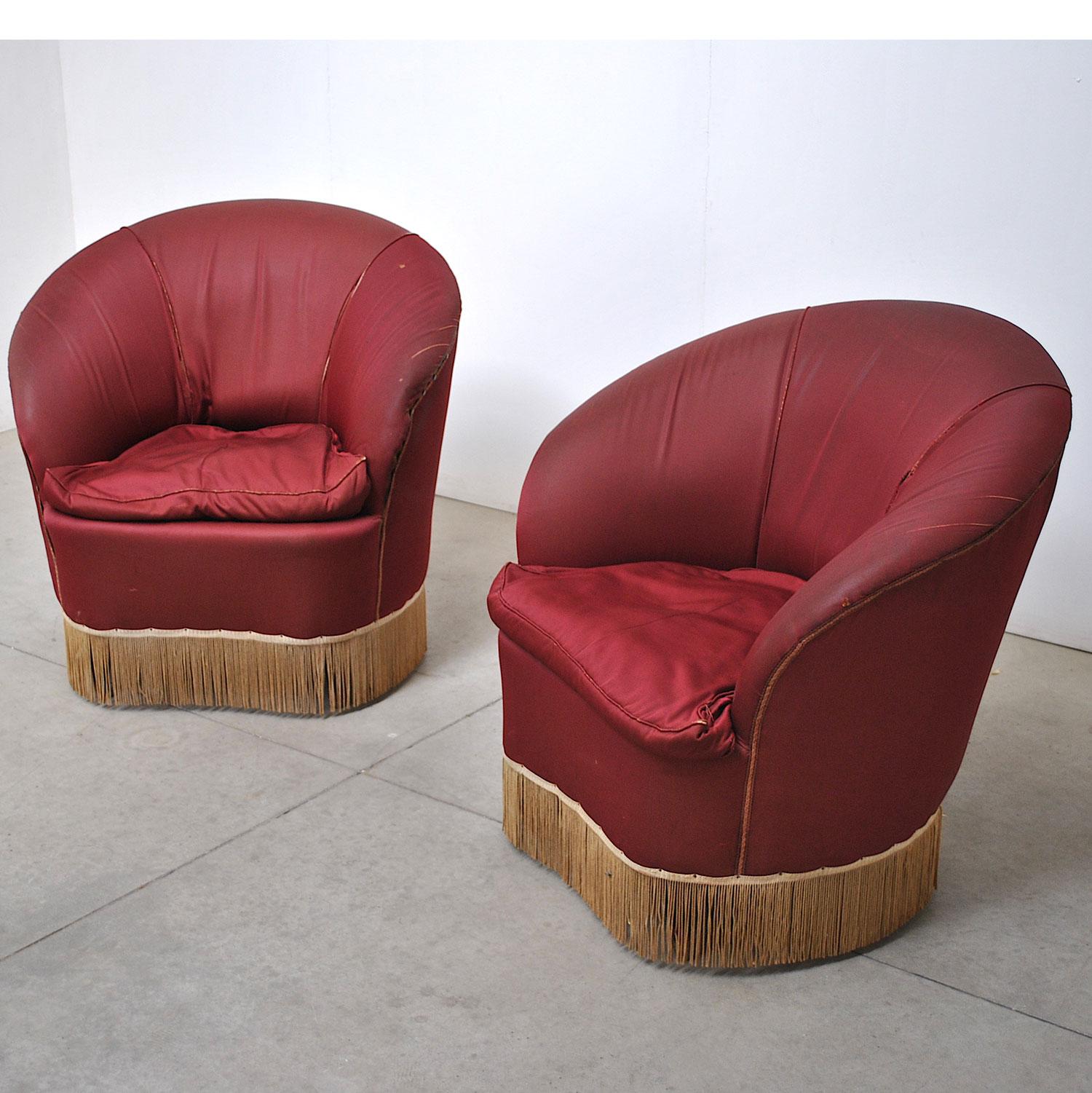 Mid-Century Modern Italian Midcentury Armchairs in Gio Ponti for Casa e Giardino Style
