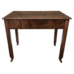 Italian Mid-Century Art Deco Walnut Burl Wood Writing Desk Table