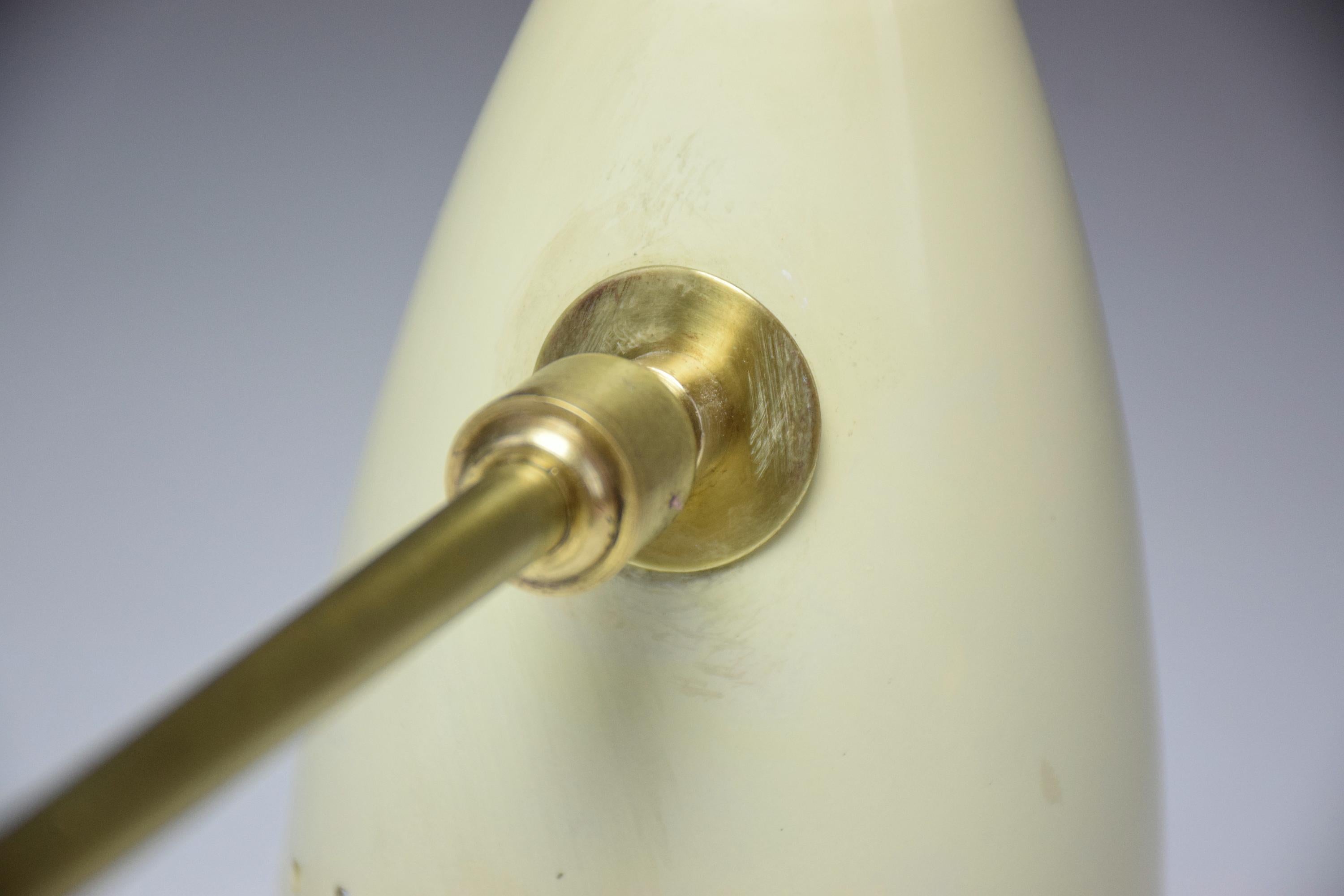 Italian Midcentury Arteluce Style Brass Lamp, 1950s 3