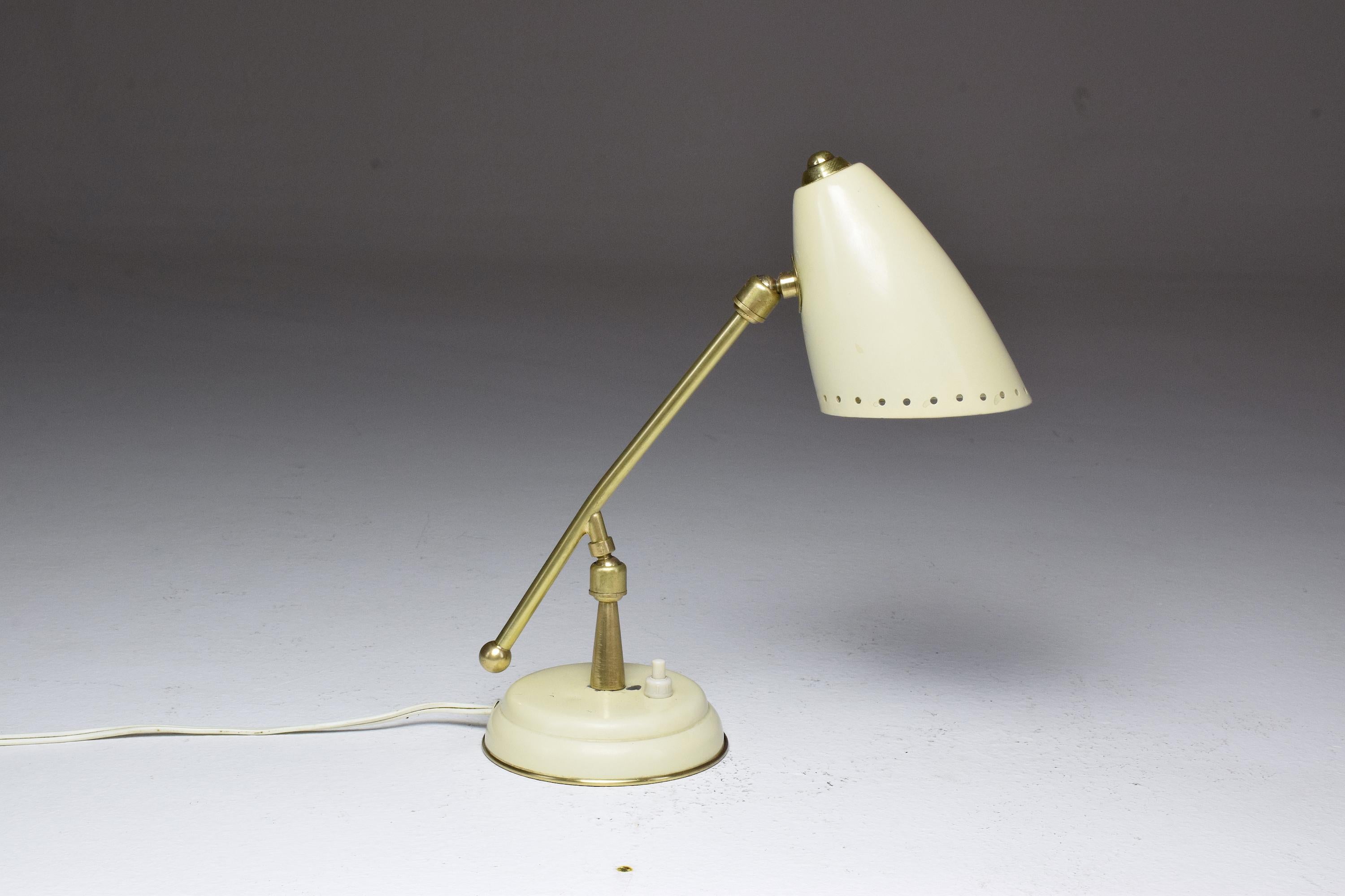 Italian Midcentury Arteluce Style Brass Lamp, 1950s 10