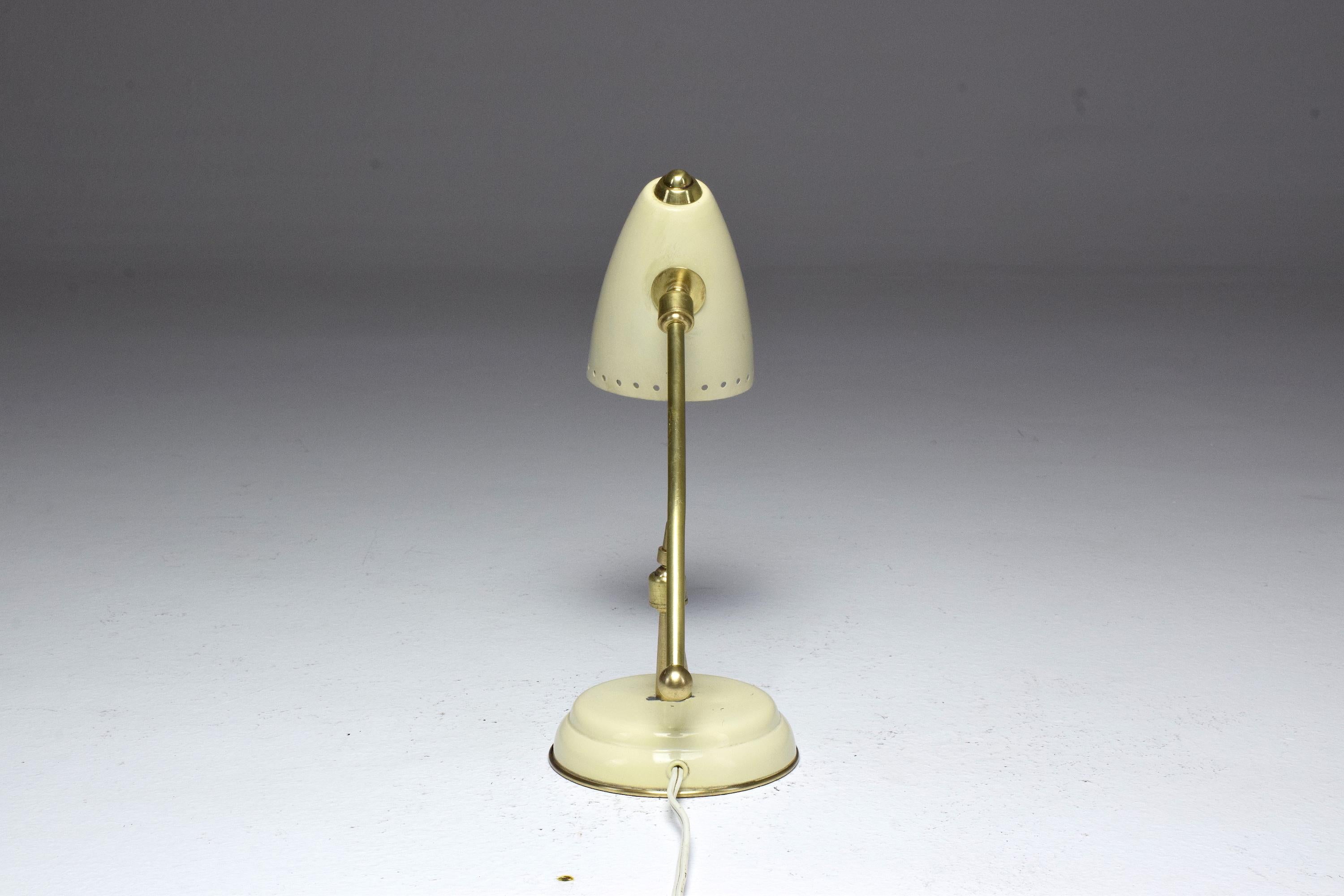 Italian Midcentury Arteluce Style Brass Lamp, 1950s 12
