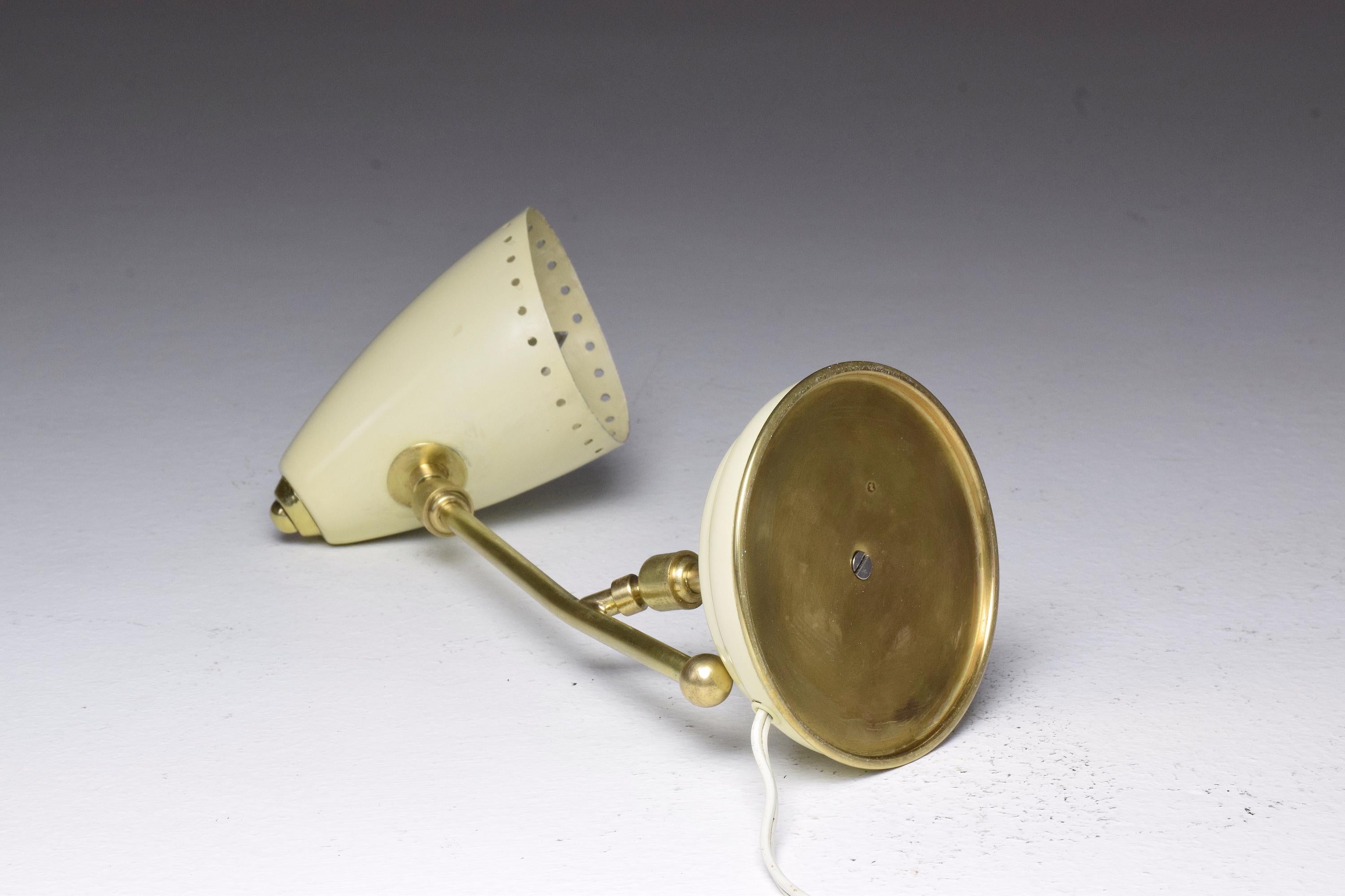 Italian Midcentury Arteluce Style Brass Lamp, 1950s 12