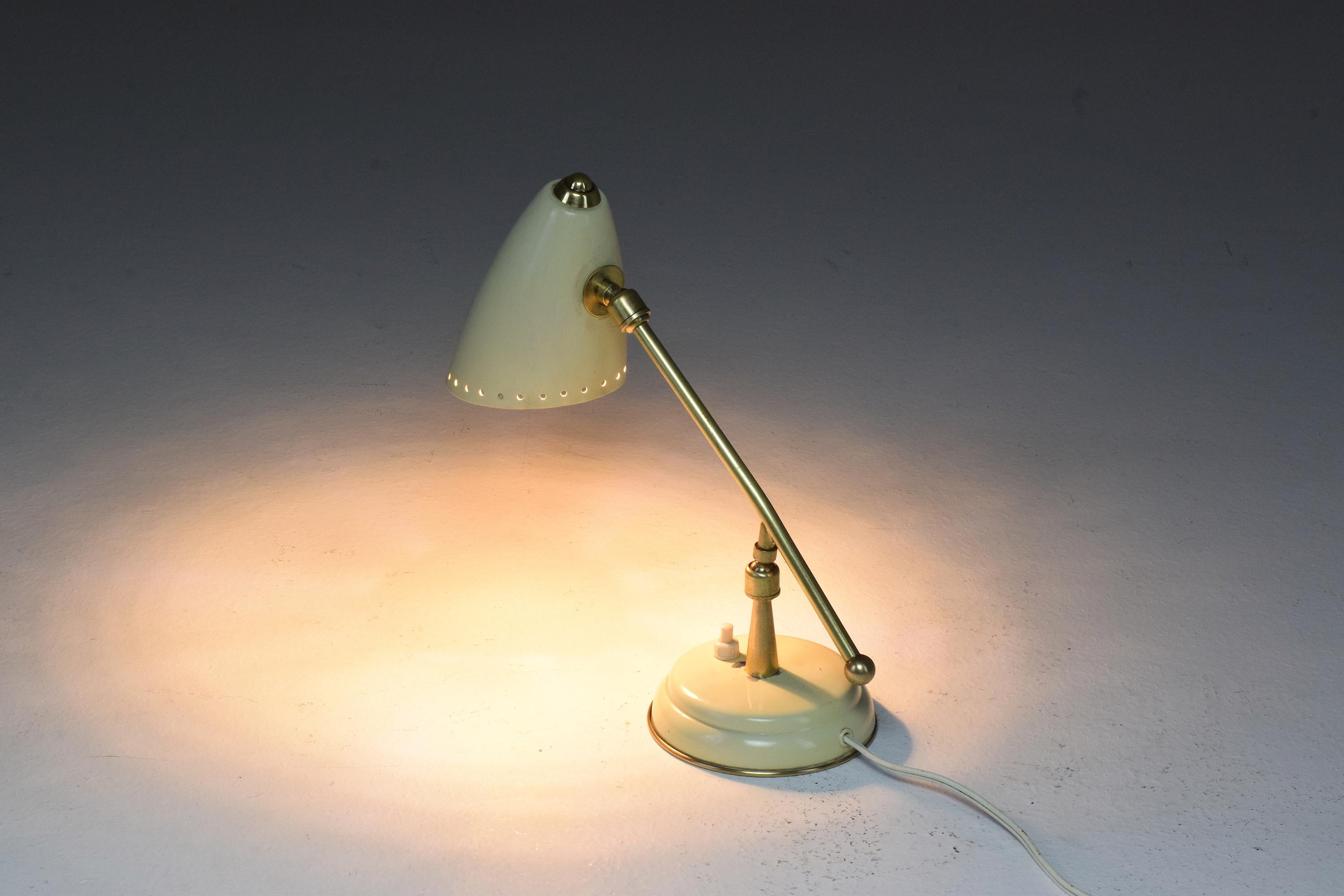 Mid-Century Modern Italian Midcentury Arteluce Style Brass Lamp, 1950s