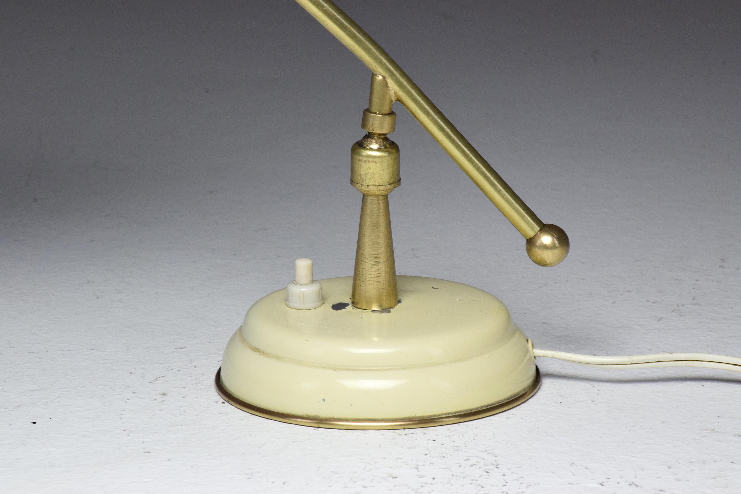 Mid-20th Century Italian Midcentury Arteluce Style Brass Lamp, 1950s