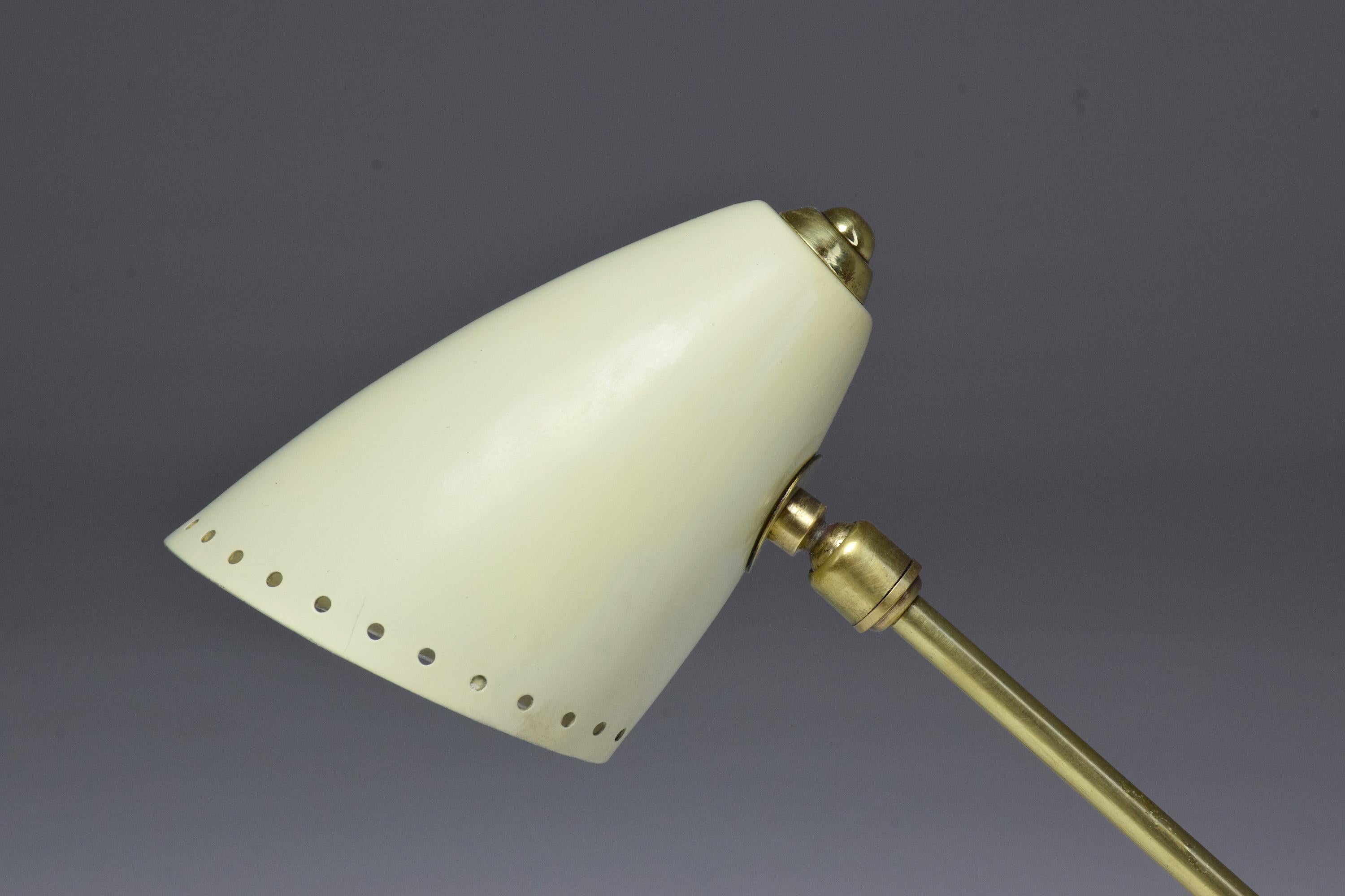 Italian Midcentury Arteluce Style Brass Lamp, 1950s 3