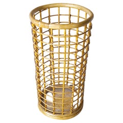 Italian Mid Century Bamboo Umbrella Stand from the Sixties