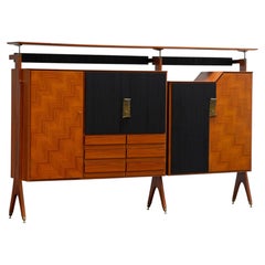 Italian Mid-Century Bar Cabinet by Vittorio Dassi / Sideboard Mobili Cantù 1950s
