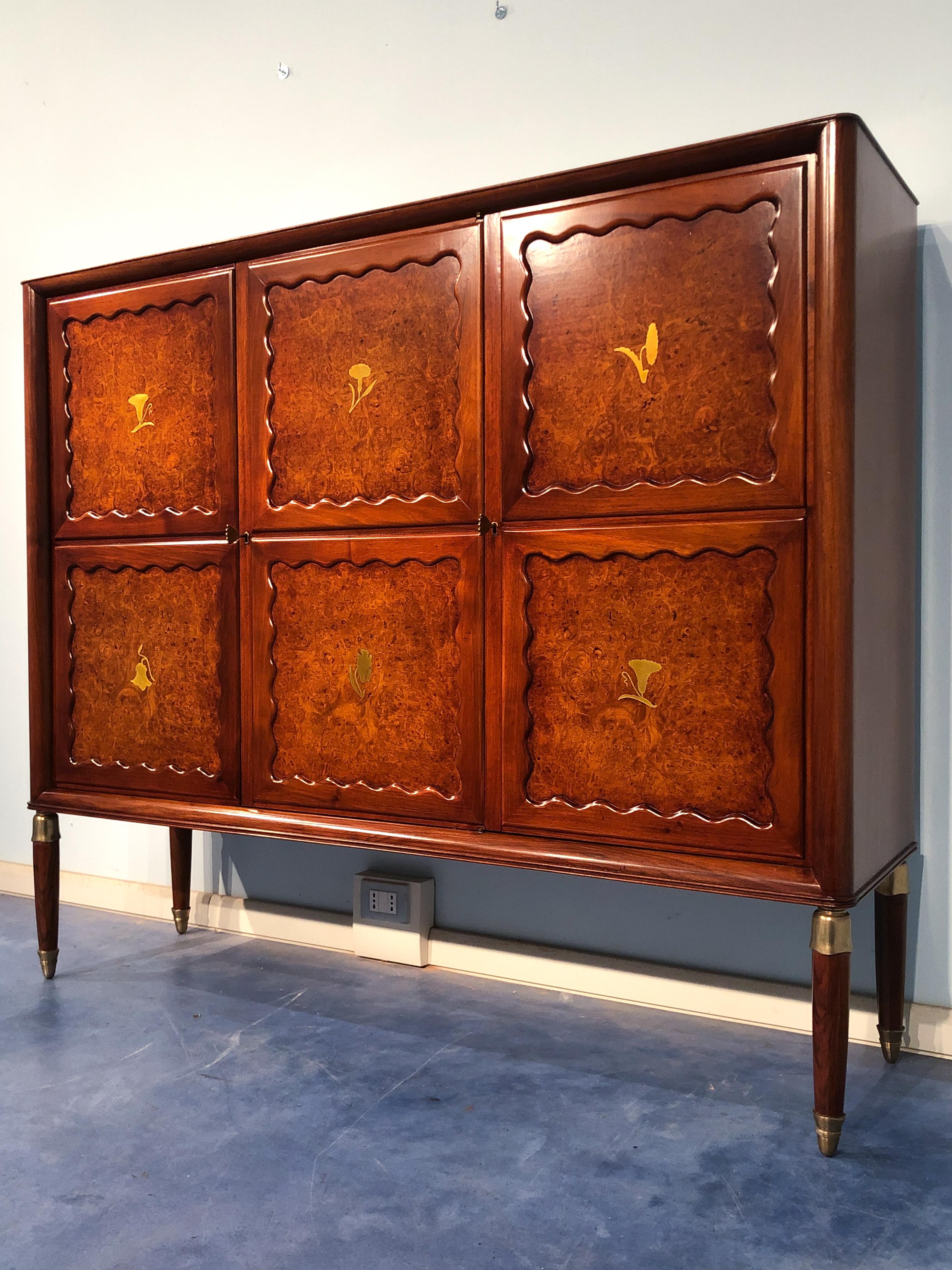 Italian Mid-Century Bar Cabinet or High Sideboard by Paolo Buffa 1