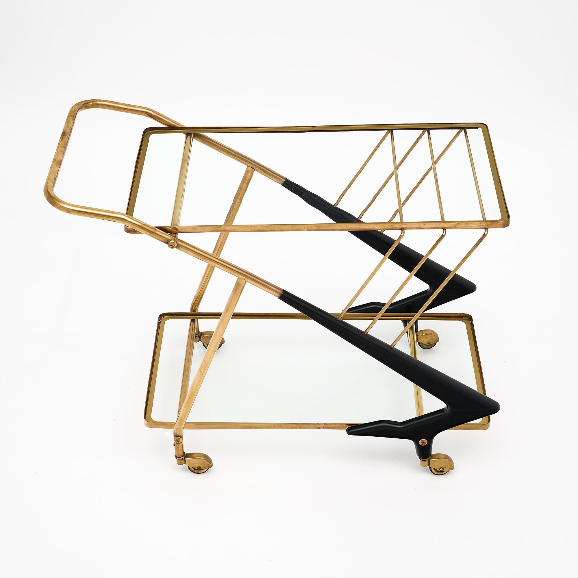 Mid-20th Century Italian Midcentury Bar Cart by Cesare Lacca