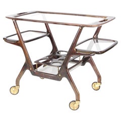 Italian Mid-Century Bar Trolley by Cesare Lacca, 1950s
