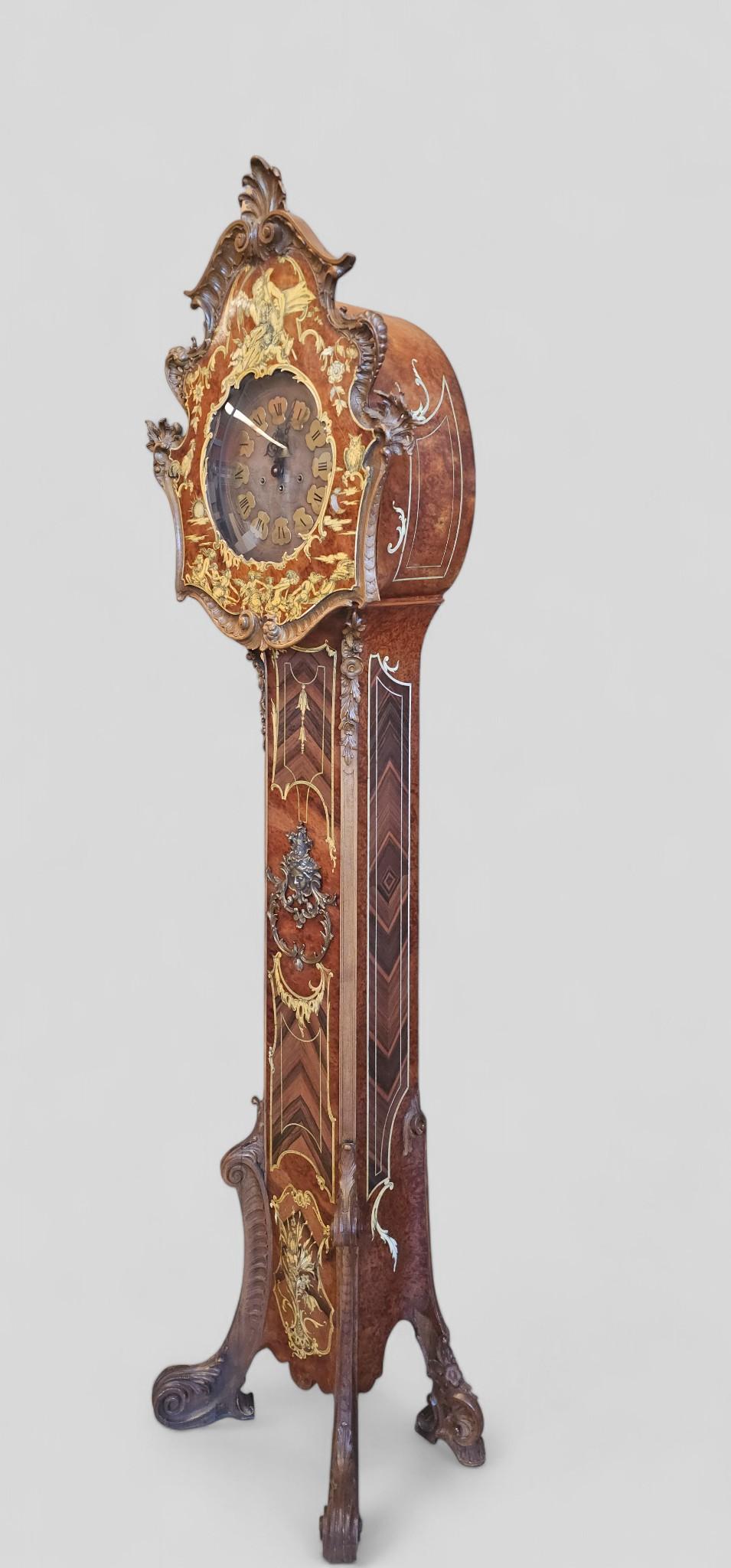 Italian Mid-Century Base Clock with Allegory of Time by Cornelio Ferrandi, 1964 For Sale 5