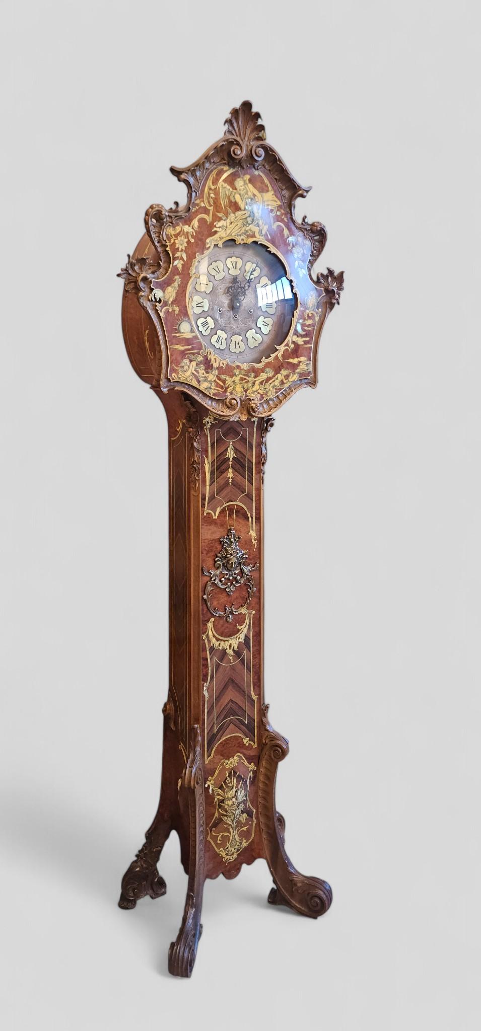 Italian Mid-Century Base Clock with Allegory of Time by Cornelio Ferrandi, 1964 For Sale 6