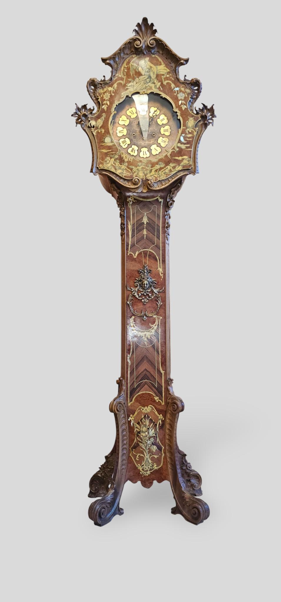 Italian Mid-Century Base Clock with Allegory of Time by Cornelio Ferrandi, 1964 For Sale 8