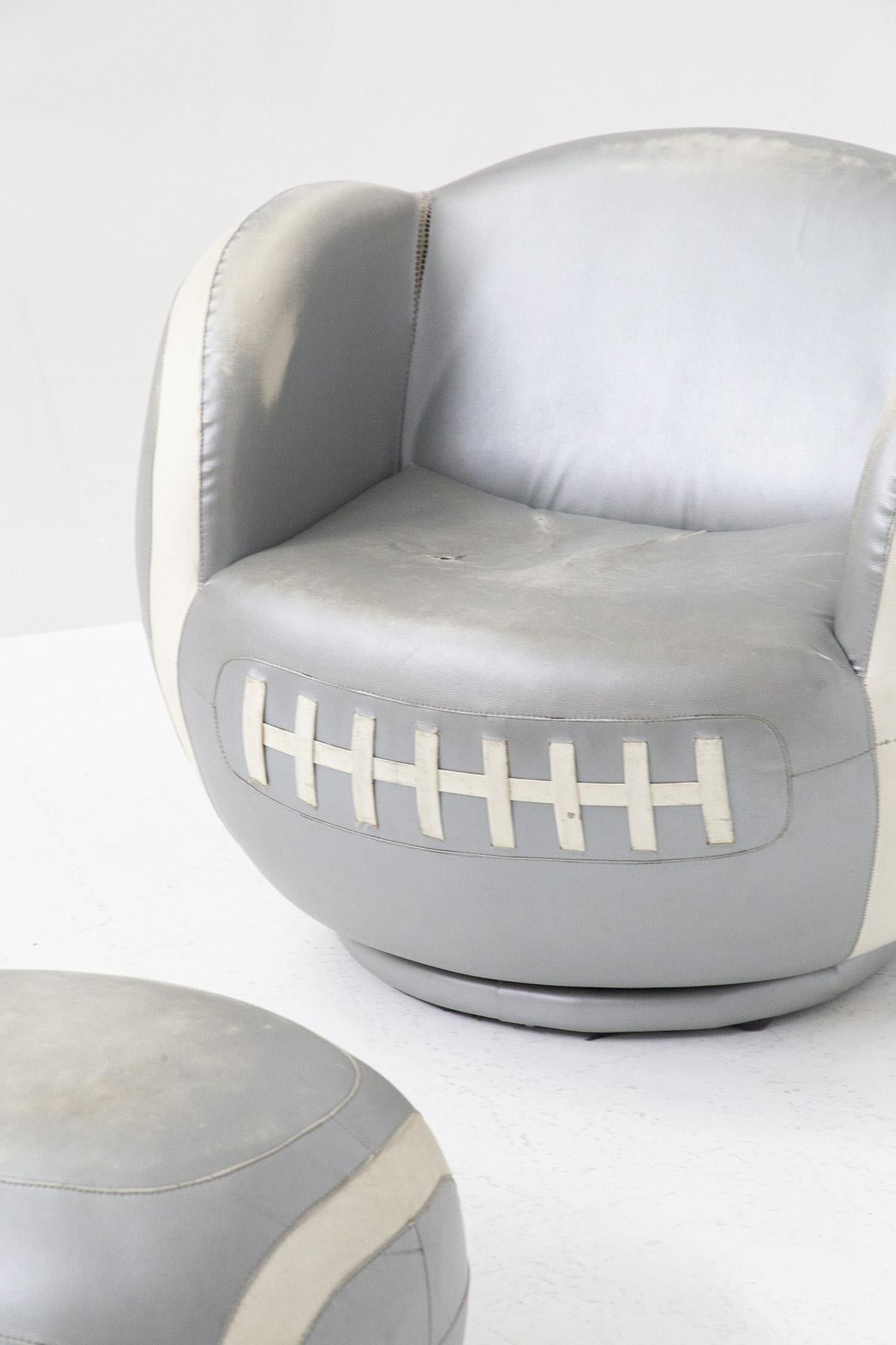 baseball chair and ottoman