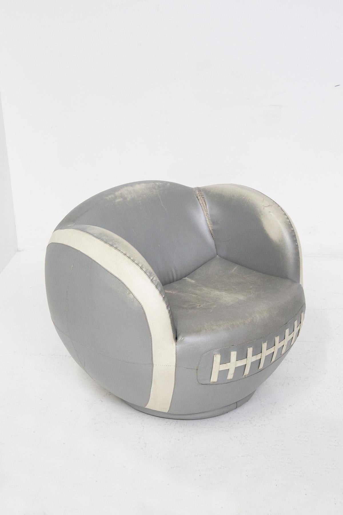 kids football chair with ottoman