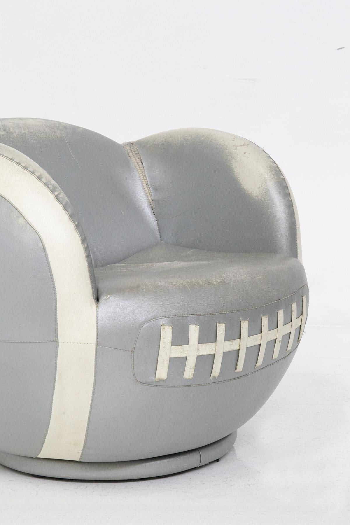 football chair and ottoman