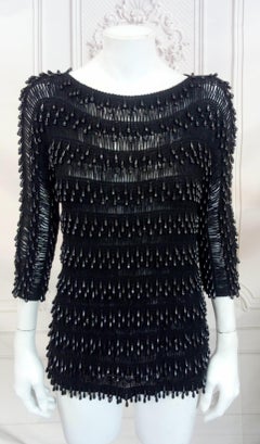 Italian Mid Century Beaded Sweater