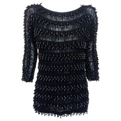 Italian Mid Century Beaded Sweater