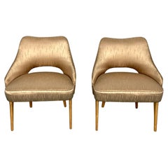Italian Mid-Century Bedroom Chairs from 50s, Set of Two