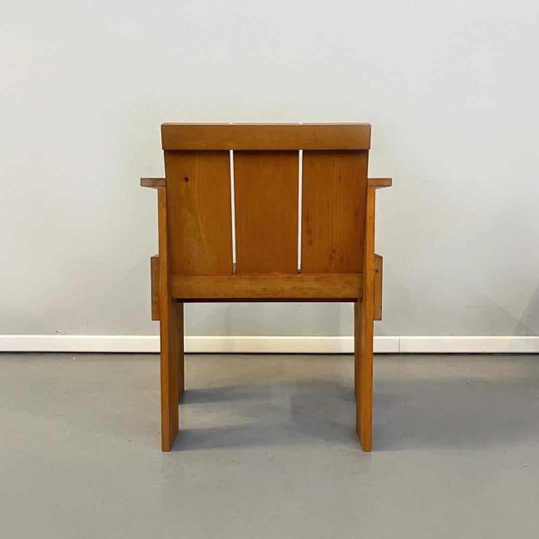Italian Mid-Century Beech Crate Chair by G. T. Rietveld for Cassina, 1934 In Good Condition In MIlano, IT