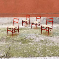 Italienische Superleggera-Stühle aus Buchenholz aus der Mitte des Jahrhunderts Gio Ponti für Cassina 1951