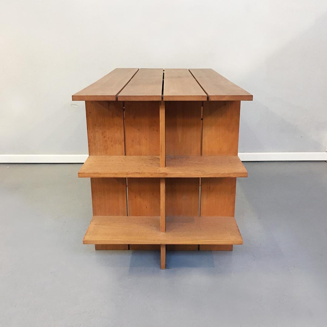 wooden crate desk
