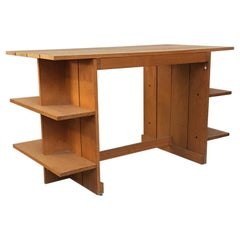 Italian Mid-Century Beech Wood Crate Desk by G. T. Rietveld for Cassina, 1934