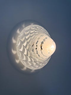 Italian Mid-Century Bicolor Murano Glass Ceiling Light / Wall Light 1970s