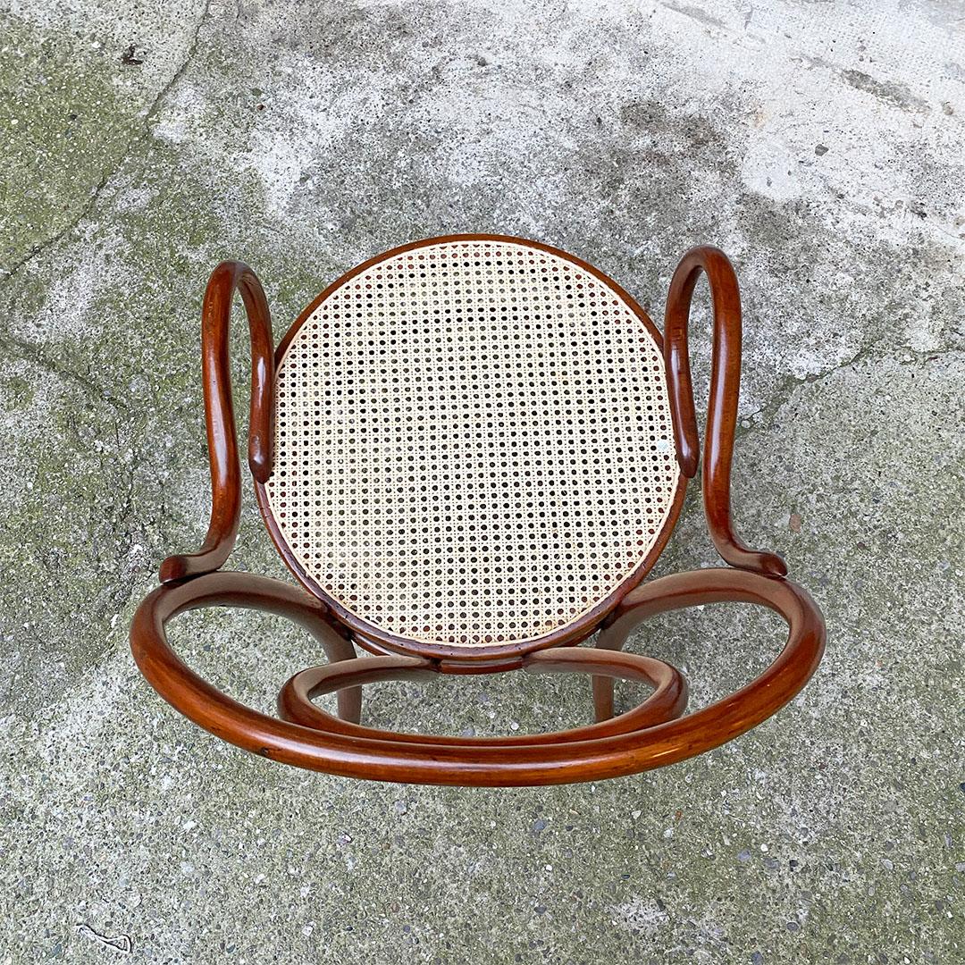 Italian Mid Century Big Beech and Vienna Straw Thonet Style Chairs, 1950s For Sale 4