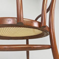 Sedie Thonet in legno di faggio e paglia di Wood, anni '50, Italia, metà del secolo scorso